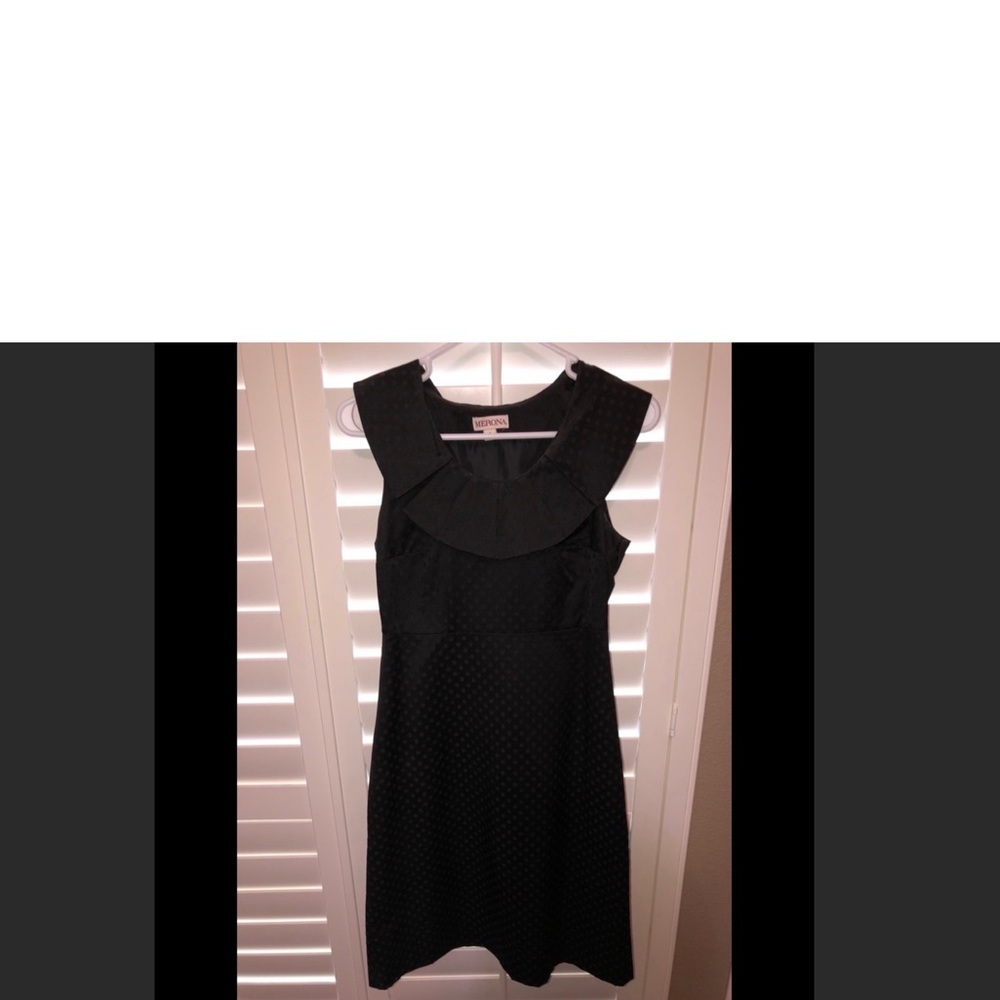 Merona Black With Black Polka Dots Dress